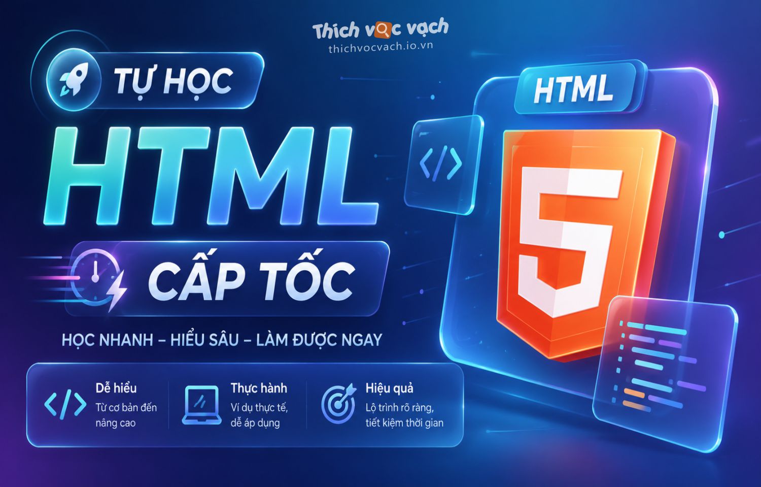 TỰ HỌC HTML CẤP TỐC